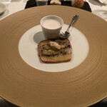 ラ・ブランシュ - ❻イワシとジャガイモの重ね焼きとイワシのポタージュ、アンチョビのクリーム