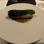 ラ・ブランシュ - ❸ヤリイカのズッキーニ詰めのソテー、ほうれん草、トマト