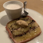 ラ・ブランシュ - イワシとジャガイモの重ね焼きとイワシのポタージュ、アンチョビのクリーム