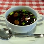 ザ　カウボーイハウス - ホントに絶品！ニンニクと赤とうがらしのスープ