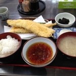 かもめ食堂 - あなご天ぷらセット　1200円