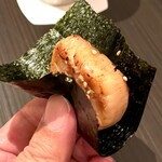 鮨利﨑 - 帆立の磯辺焼き