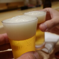 佐たけ - ビール(小瓶)で乾杯