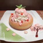 Ishigama Beikubureddo Sabou Tamutamu - さくらのホットケーキ、期間限定、桜風味のアイスクリーム入り