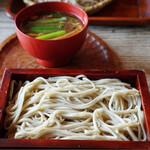 そば切り 蔦屋 - 僕は鴨汁蕎麦の冷たいのをチョイス。