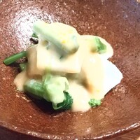 浅草 ひら山 - ヤリイカと菜の花ぬた和え