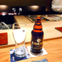 すし 喜邑 - ◉ クラフトビール（COEDO 伽羅350ml）
                    コエドブルワリー（埼玉県川越市）のクラフビールでホップの苦味が印象的なビールでした。