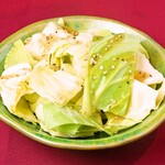 cabbage with salt sauce