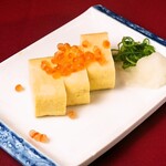 Cold dashimaki egg - topped with salmon roe flavor -