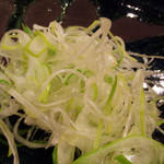 徳山鮓 - 熊のしゃぶしゃぶ用のネギ