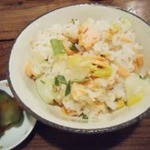 がったんごっとん - 鮭と白菜漬けのごはん