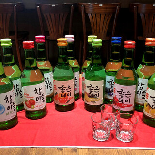 韓国のお酒が勢揃い◎お食事に合わせてお楽しみいただけます