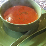 インディアンレストラン ティラガ - ランチミールスのトマトスープ