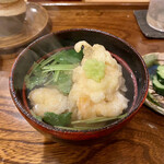 秋田 てんぷら みかわ - 海老のかき揚げ天茶