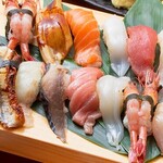 Zakoba's Sushi (various individual items) each piece starts from 132 yen