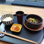 Nihombashi Asada - ぶり大根、白米、味噌汁、漬物