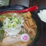 Hokkaidou Ramen Haru - 味噌ラーメン・メンマトッピング・半ライス(ランチタイム無料)