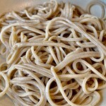 嵐山よしむら - 手打ちそば(湯がいた後)