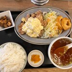 餃子の餃天 - タルタル唐揚げ定食