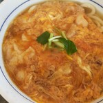 なか卯 - 親子がけうどん、アップ