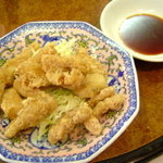 謝謝 - 香酢鮮魚(白身魚の唐揚げ特製ソースかけ)