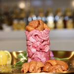 ルッカ - 仙台牛ランプの極雲丹ユッケタワー