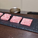 ルッカ - 仙台牛ランプ炙りとカラスミ