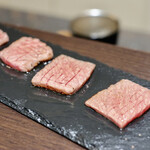 ルッカ - 仙台牛ランプ炙りとカラスミ