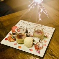 プラス2200円からデザートプレートもご用意しております。
