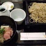 手打蕎麦 よしみや - 蔵王鴨せいろ（大盛）