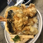 Tempura Sakaba Tete Te Ten - 牡蠣天丼、重い。