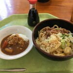 くらよし - 肉釜たまうどん＆セットカレー