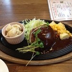 ミナミ - 鉄板ハンバーグ(味噌ソース)