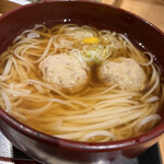 稲庭うどんとめし 金子半之助 - 稲庭鶏つくねうどん（温）