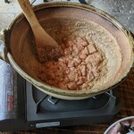 井中 - あんこうどぶ汁 肝を煎る所