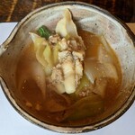 井中 - どぶ汁 野菜が加わった2杯目