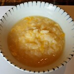 井中 - どぶ汁雑炊 だしが加えらているため、それほど濃厚ではなく薄味