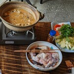 井中 - あんこうどぶ汁 野菜を加える前