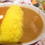 ディップマハル - ディップダブルカレー キーマエッグ・チキン ¥850