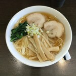 楠 - メンマラーメン¥750大盛¥100