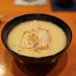 日本料理 たかむら - たかむら式オニオングラタンスープ