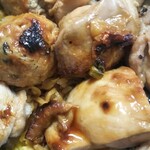 野菜を肴に - つくねともも肉