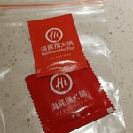 海底撈火鍋 - スマホティッシュ、手袋