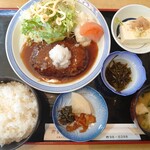 汎玖 - 和風ハンバーグ定食850円