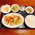 唐華 - 若鶏のから揚げ香味ソース定食