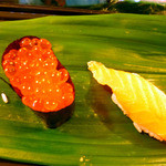 はこだて 鮨金総本店 - イクラとサーモン