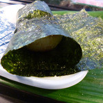 はこだて 鮨金総本店 - ホタテの磯辺焼き