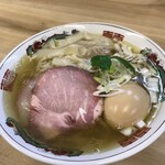 麺処 有彩 - 味玉はオープン当初に頂いた無期限のサービス券で・・・。御主人に感謝！