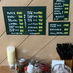 馬場南海 - テーブル上のメニュー