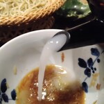 吟八亭 やざ和 - そば湯